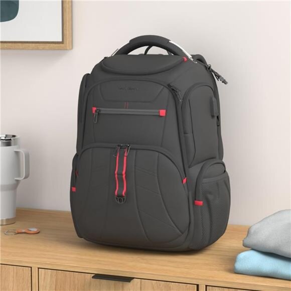 Travel Laptop Backpack 17.3 Inch TSA Friendly, Water-Repellent Anti main image 7